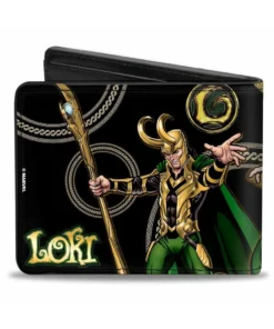 Buckle Down Marvel Loki Bi-Fold Wallet Buckle-Down