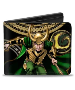 Buckle Down Marvel Loki Bi-Fold Wallet Buckle-Down