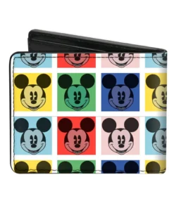 Buckle Down Disney Mickey Mouse Blocks Bi-Fold Wallet Buckle-Down