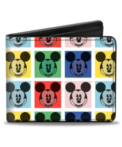 Buckle Down Disney Mickey Mouse Blocks Bi-Fold Wallet Buckle-Down