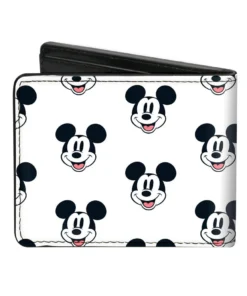 Buckle Down Disney Mickey Mouse Faces Bi-Fold Wallet