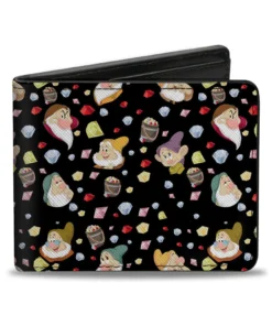 Buckle Down Exclusive Wallets Snow White And The 7 Dwarfs Expressions Bi-Fold Wallet