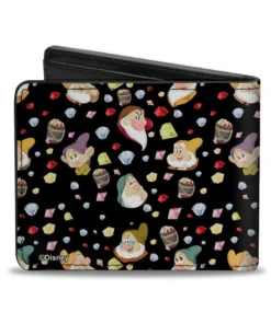 Buckle Down Exclusive Wallets Snow White And The 7 Dwarfs Expressions Bi-Fold Wallet