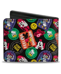 Buckle Down Stock Disney Sensational 6 Badges Bi-Fold Wallet