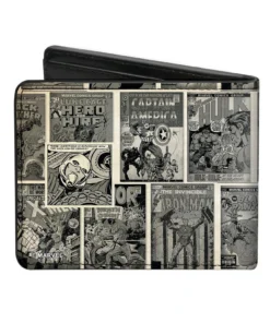Buckle Down Marvel Comics Brick Logo Bi-Fold Wallet Buckle-Down