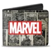 Buckle Down Marvel Comics Brick Logo Bi-Fold Wallet Buckle-Down