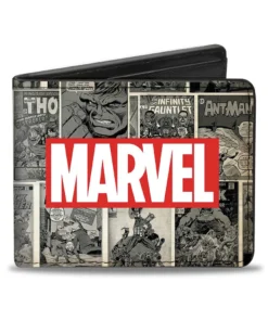 Buckle Down Marvel Comics Brick Logo Bi-Fold Wallet Buckle-Down