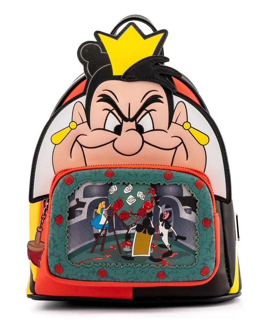 Loungefly - Disney Villains Scene Series Queen Of Hearts Mini Backpack 3 Loungefly - Disney Villains Scene Series Queen Of Hearts Mini Backpack