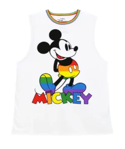 Cakeworthy - Disney Mickey Mouse Rainbow Drop Sleeve Tank Apparel