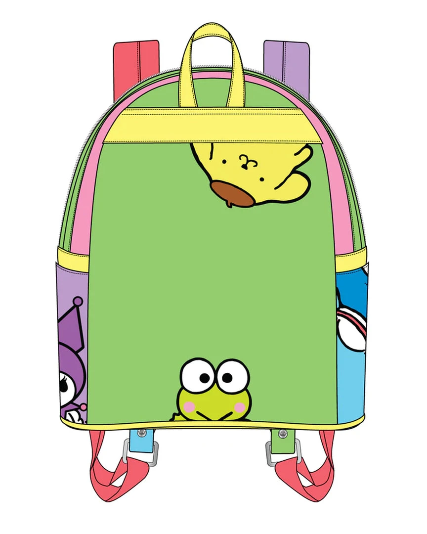 Loungefly June22 Loungefly - Hello Kitty And Friends Color Block Mini Backpack 4 Loungefly June22 Loungefly - Hello Kitty And Friends Color Block Mini Backpack