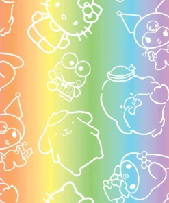 Loungefly June22 Coming Soon... Loungefly - Hello Kitty And Friends Color Block Crossbody Bag