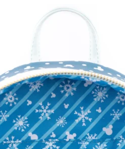 Loungefly - Disney Snowman Mickey And Minnie Snow Globe Mini Backpack
