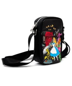 Buckle Down Exclusive Crossbody Bags Disney Alice In Wonderland Parks Crossbody Bag - Pink A La Mode Exclusive