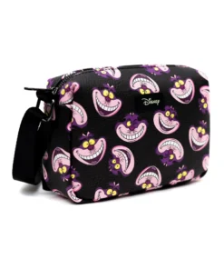 Buckle Down Exclusive Crossbody Bags Disney Alice In Wonderland Cheshire Cat Glow In The Dark Parks Crossbody Bag - Pink A La Mode Exclusive