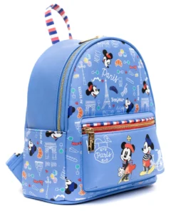 Danielle Nicole Exclusive Danielle Nicole, Disney Springtime In Paris Mickey And Minnie Mini Backpack, Pink A La Mode Exclusive