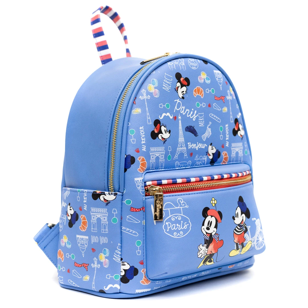 Danielle Nicole Exclusive Danielle Nicole, Disney Springtime In Paris Mickey And Minnie Mini Backpack, Pink A La Mode Exclusive 4 Danielle Nicole Exclusive Danielle Nicole, Disney Springtime In Paris Mickey And Minnie Mini Backpack, Pink A La Mode Exclusive