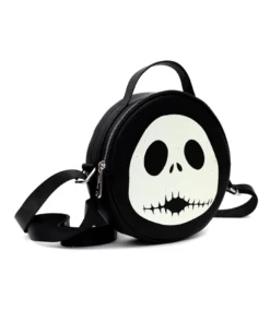 Buckle Down Exclusive Crossbody Bags Nightmare Before Christmas Jack Skellington Glow In The Dark Parks Crossbody Bag - Pink A La Mode Exclusive