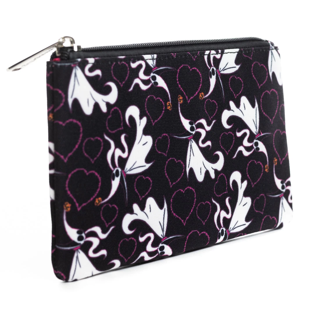 Loungefly Disney The Nightmare Before Christmas Zero, Multi-use Pouch, Coin Purse, Cosmetic, Pink A La Mode Exclusive 6 Loungefly Disney The Nightmare Before Christmas Zero, Multi-use Pouch, Coin Purse, Cosmetic, Pink A La Mode Exclusive