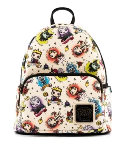 Loungefly - Disney Villains Tattoo AOP Mini Backpack