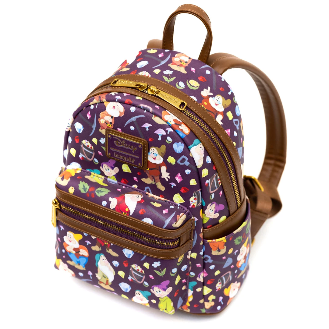 Loungefly - Disney Snow White And The Seven Dwarfs 85th Anniversary AOP Mini Backpack - PALM Exclusive 8 Loungefly - Disney Snow White And The Seven Dwarfs 85th Anniversary AOP Mini Backpack - PALM Exclusive