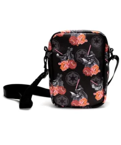 Buckle Down Exclusive Star Wars Darth Vader Floral Parks Crossbody Bag - Pink A La Mode Exclusive