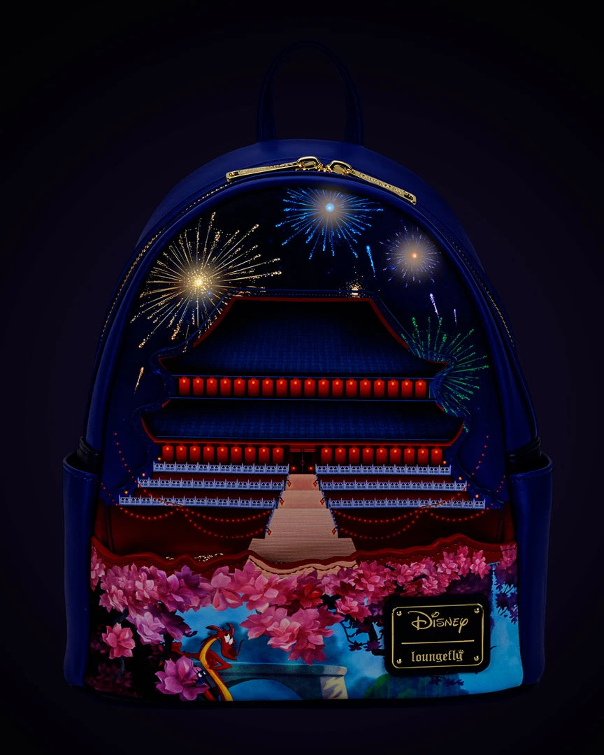 Loungefly - Disney Castle Series Mulan Light-up Mini Backpack 4 Loungefly - Disney Castle Series Mulan Light-up Mini Backpack