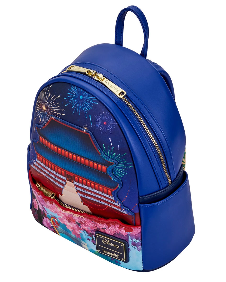 Loungefly - Disney Castle Series Mulan Light-up Mini Backpack 6 Loungefly - Disney Castle Series Mulan Light-up Mini Backpack