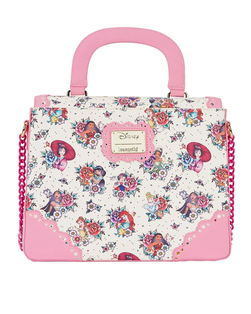 Loungefly - Disney Princess Tattoo AOP Crossbody Bag 4 Loungefly - Disney Princess Tattoo AOP Crossbody Bag