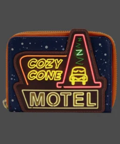 Loungefly May22 Loungefly - Disney Pixar Cars Cozy Cone Motel Zip Around Wallet