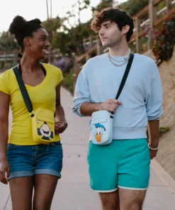 Buckle Down Stock Disney Mickey Mouse Smiling Park Crossbody Bag Crossbody Bags