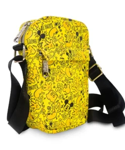 Buckle Down Stock Disney Mickey Mouse Doodles Park Crossbody Bag