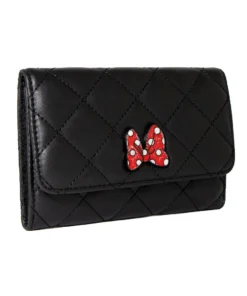 Buckle Down Stock Wallets Disney Minnie Mouse Bow Enamel Fold Over Wallet