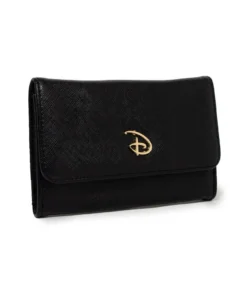 Buckle Down Stock Disney Signature D Gold Fold Over Wallet