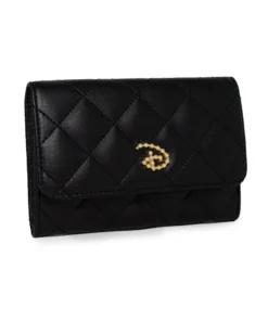 Buckle Down Stock Disney Signature D Faux Pearl Fold Over Wallet