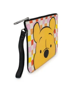 Buckle Down Stock Disney Winnie The Pooh Checkered Single Pocket Wallet Wristlet Wallets