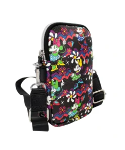 Buckle Down Stock Disney Minnie Mouse Floral Phone Bag Holder Crossbody Bags