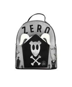 Bioworld Mini Backpacks The Nightmare Before Christmas Zero Removable Zip Pouch Mini Backpack