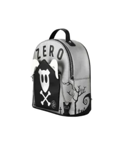 Bioworld Mini Backpacks The Nightmare Before Christmas Zero Removable Zip Pouch Mini Backpack