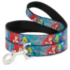 Buckle Down Pets Disney The Little Mermaid 4' Dog Leash
