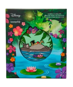 Loungefly Pins The Jungle Book Baloo & Mowgli 3" Collector Moving Enamel Pin Limited Edition 1000