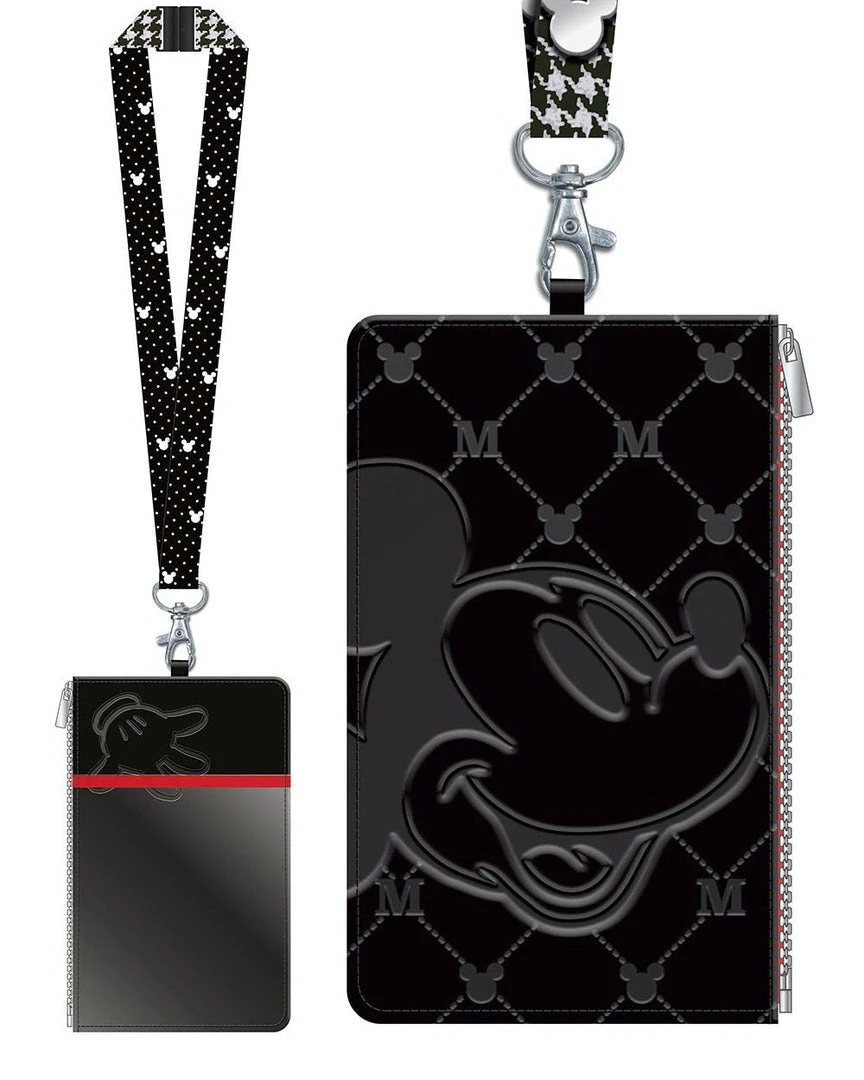 Monogram Disney Mickey Mouse Deluxe Lanyard W/ Passport Holder Accessories 3 Monogram Disney Mickey Mouse Deluxe Lanyard W/ Passport Holder Accessories