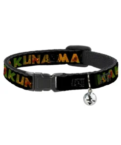 Buckle Down Pets Disney The Lion King Hakuna Matata Breakaway Cat Collar W/ Bell