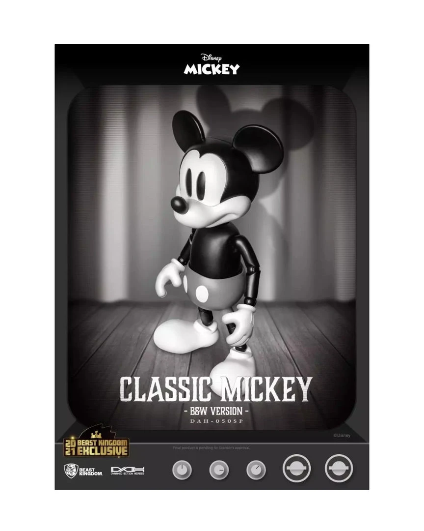 Beast Kingdom Disney Classic Mickey Black & White Articulating Figure 4 Beast Kingdom Disney Classic Mickey Black & White Articulating Figure