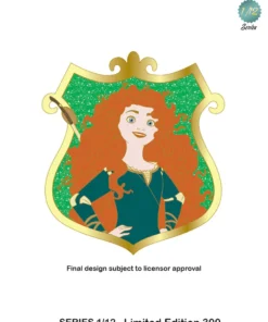 Uncas Disney Princess Stories Series 1/12 Merida 3" Collectors Crest Pin - PALM Exclusive *PREORDER* Pins
