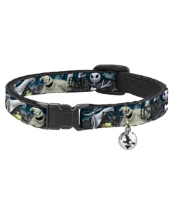 Buckle Down Pets The Nightmare Before Christmas Breakaway Cat Collar W/ Bell
