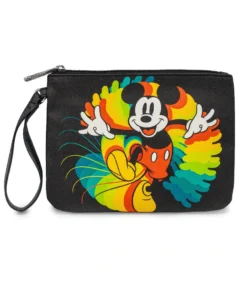 Buckle Down Stock Disney Mickey Rainbow Single Pocket Wallet Wristlet