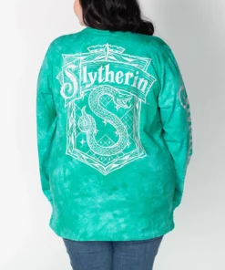 Cakeworthy - Harry Potter Slytherin Long Sleeve Tie Dye Tee Apparel