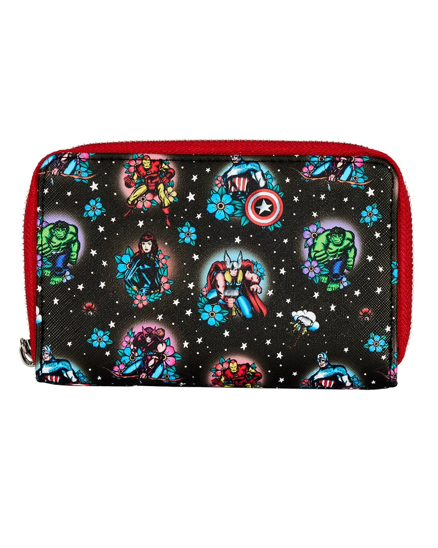 Loungefly April22 Loungefly - Marvel Avengers Tattoo Ziparound Wallet 3 Loungefly April22 Loungefly - Marvel Avengers Tattoo Ziparound Wallet