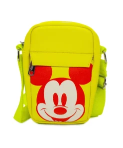 Buckle Down Stock Disney Mickey Mouse Smiling Holiday Park Bag Crossbody Bags
