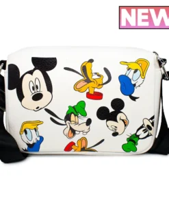Buckle Down Stock Disney Mickey And Friends Horizontal Park Crossbody Bag